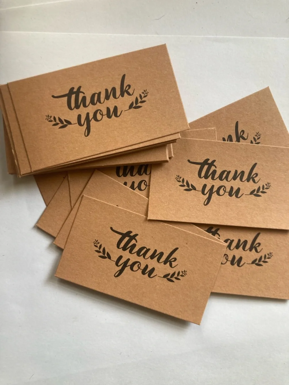 30pcs Kraft 'Thank You' Cards